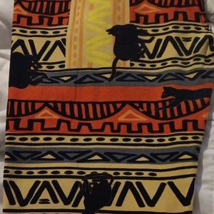 Lularoe leggings Halloween cat TC2